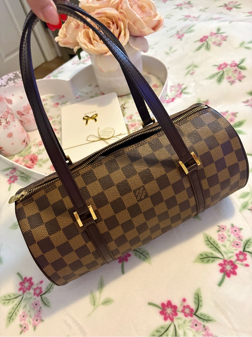 Louis Vuitton Brown Damier Ebene Mini Papillon Shoulder Bag